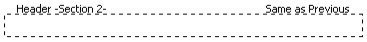 Microsoft Word Help: Header section 2 example