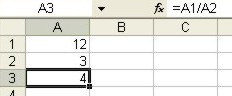 Excel Formulas: formula bar example 1