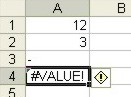 Excel Formulas: Formula error example