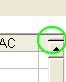 Excel Worksheet: Horizontal Split Bar