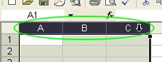 Excel Tips: Neighboring Column Select example