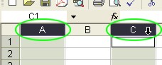 Excel Tips: Non-Neighboring Column Select example