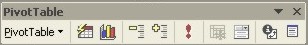 Excel Pivot Table toolbar
