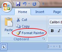 Word 2007 Tutorial: Format Painter button