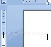 Microsoft Word 2007: Top margin on ruler
