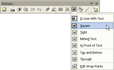 Word Wrap: picture toolbar