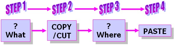 Microsoft Office Excel: Cut and Paste example