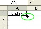 Excel for Dummies: AutoFill - Fill Handle' Mouse Pointer