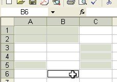 Excel Tips: Non-neighboring selected cells example
