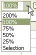 Excel Worksheets: Zoom button