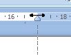 Microsoft Word 2007: Right margin on ruler
